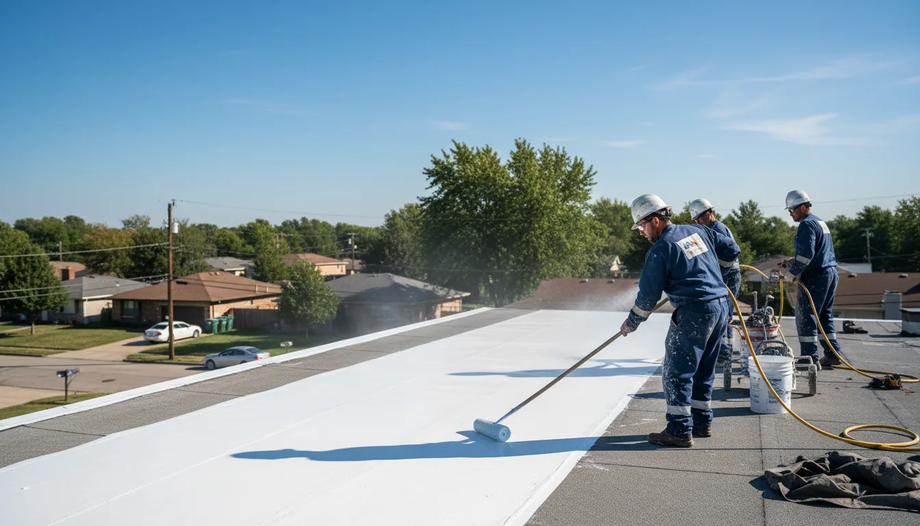 Commercial roof coating in Rye, TX near me